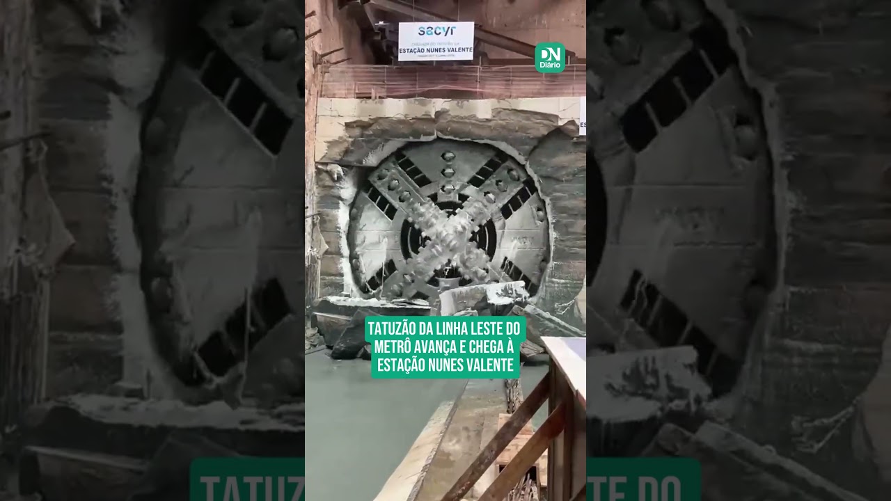 Imagem da notícia Tatuzão da Linha Leste do Metrô avança e chega à estação Nunes Valente