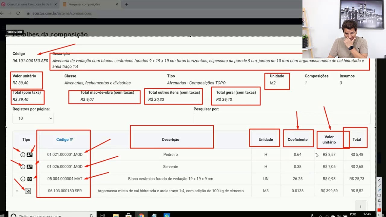 Como Ler Uma Composição de Preços Unitários (CPU)