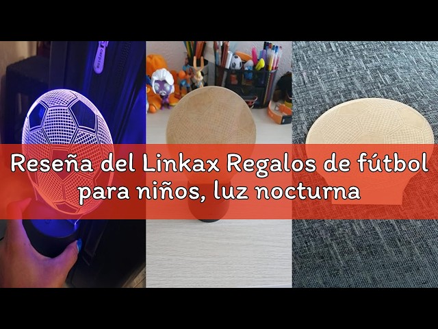 Vídeo relacionado con HooJtny Lámpara Atletico de Madrid Fútbol Regalo para Niños, Luz Nocturna