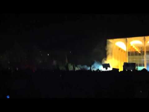 Câmera flarga bomba no protesto em brasília