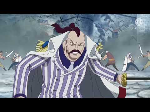 Whitebeard's pirates backing up luffy at marineford (English Dub)