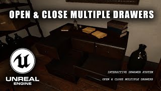 Unreal Engine 5 Interactable Drawers Tutorial | How to Interact with Multiple Objects in Blueprints