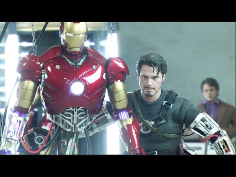 HOT TOYS Iron Man Mark III (Construction Version) Diorama series "My unboxing"