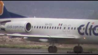 preview picture of video 'Mexicana Click | Fokker 100 | XA-TCG | Aterrizaje en  Saltillo'