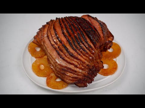 The BEST Pineapple Honey Glazed Ham Recipe