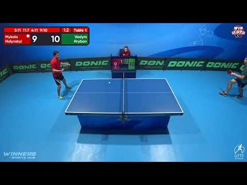 02:00 Mykola Halynskyi 1-3 Vadym Hryban West 5 WIN CUP 18.11.2022 | TABLE TENNIS WINCUP