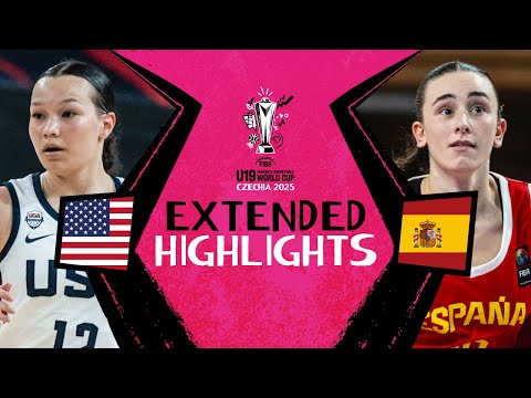 USA 🇺🇸 vs Spain 🇪🇸 | Semi-Finals | Extended Highlights | FIBA U19 Women's Basketball World Cup 2025