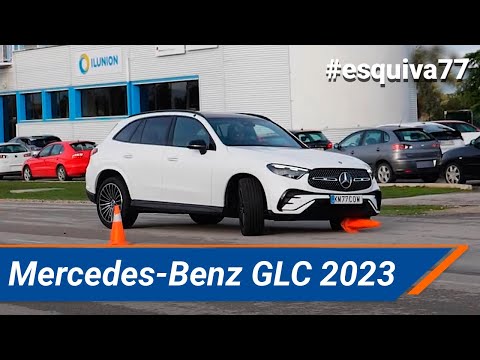 Mercedes-Benz GLC 2023 – Maniobra de esquiva (moose test) y eslalon (slalom) | km77.com