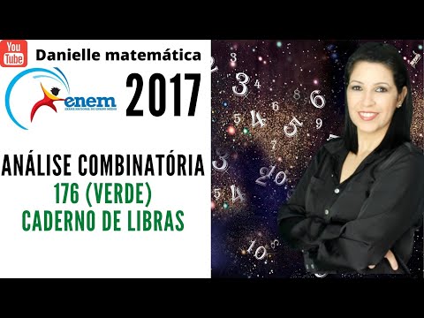 QUESTÃO 176 CADERNO VERDE LIBRAS  ENEM 2017 | ANÁLISE COMBINATÓRIA.