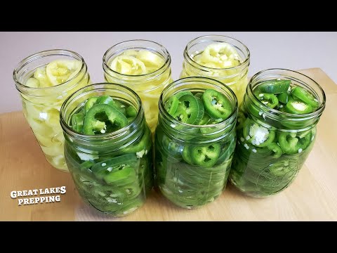 Canning Pickled Banana Pepper and Jalapeno Rings - Simple & Fast Recipe