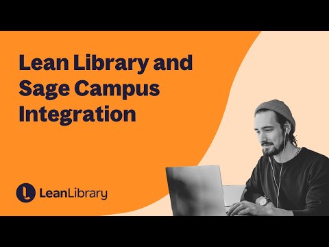 Lean Library And Sage Campus Integration