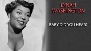DINAH WASHINGTON - BABY DID YOU HEAR?