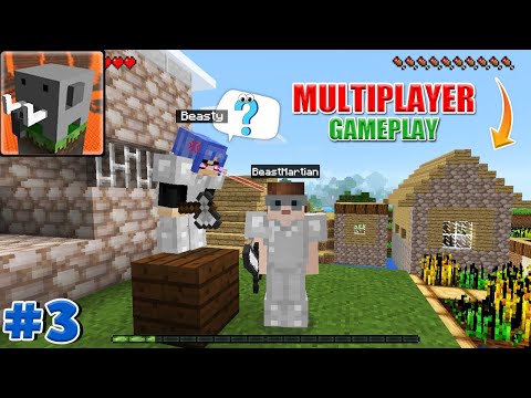 Craftsman Multiplayer - Find Village In Survival Gameplay Part 3 In Hindi