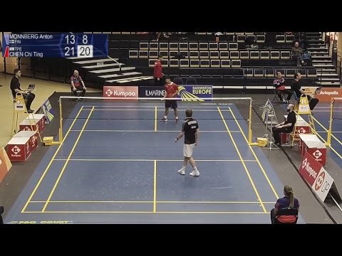 Anton Monnberg vs Chen Chi Ting (MS, Qualifier) - Finnish Open 2019