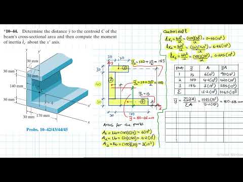 10–44 Moments of Inertia (Chapter 10: Hibbeler Statics) Benam Academy