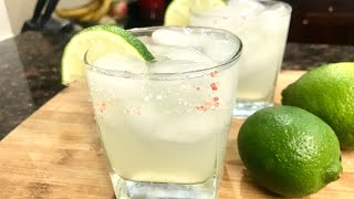 Margarita Cocktail Recipe | Homemade Fresh Lime Margarita on the Rocks