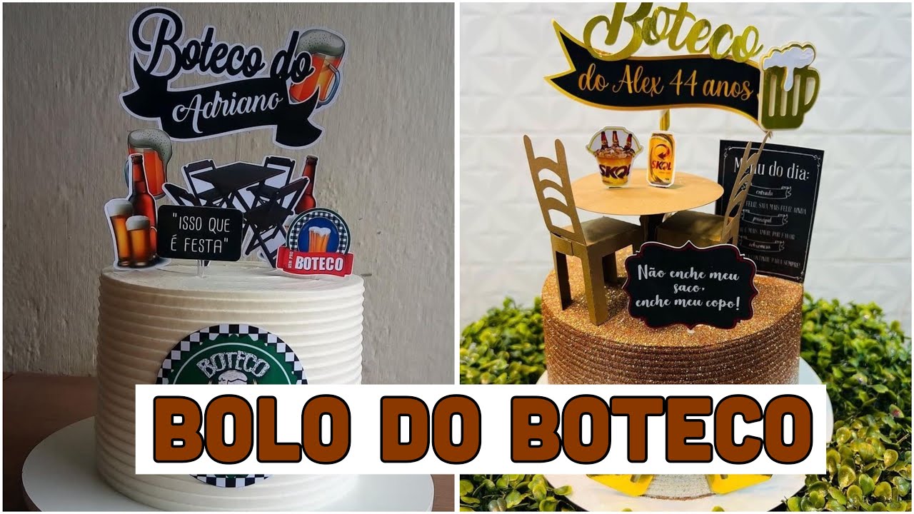 BOLO NO TEMA BOTECO/BOLO BOTECO/IDEIA DE BOLO NO TEMA BOTECO