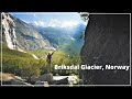 4K GLACIER Briksdal Glacier Norway Most Beautiful Glacier In Norway Glacier Norway Nature