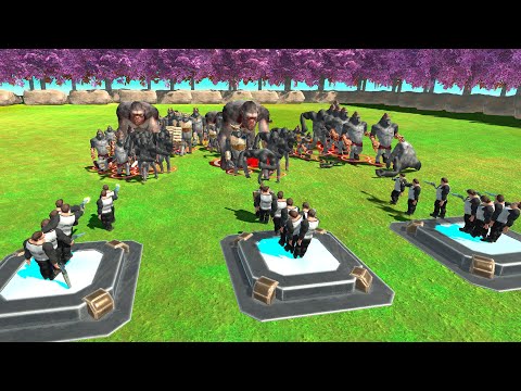 🔥EVERY SECOND SPAWNING 3 Slow Mo AND OPPOSE EVERY UNIT - Animal Revolt Battle Simulator