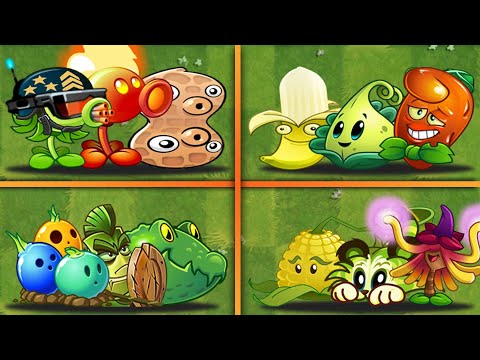 Random 12 Plants 4 Team Battles - Who Will Win? - PvZ 2 Team Plants vs Team Plants