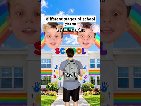 The different stages of school years #comedyvideo #story #relatable