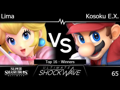 USW 65 - Lima (Peach) vs Kosoku E.X. (Mario, Sheik) Top 16 - Winners - SSBU