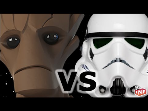 Groot vs Star Wars Imperial Troopers Disney Infinity