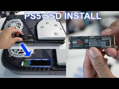 Upgrading PS5 Installing Samsung 980 Pro NVMe M.2 SSD + Heat Sink With Speed Test