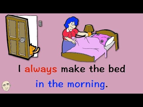 In The Morning | Adverbs of Frequency | English Speaking Practice | ESL | EFL