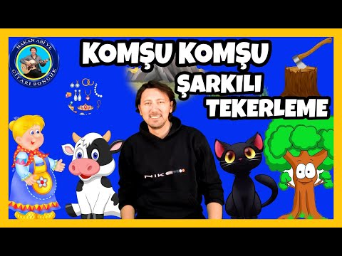 KOMŞU KOMŞU TEKERLEMESİ (HIZLANAN) | Okul Öncesi Tekerlemeleri | Hakan Abi ve Gitarı Boncuk
