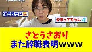 【ネット民の反応】さとうさおり都議、また辞職表明ｗｗｗ【まとめ】