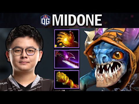 OG.MIDONE SLARK WITH 17 KILLS & MIDAS - DOTA 2 7.27 GAMEPLAY