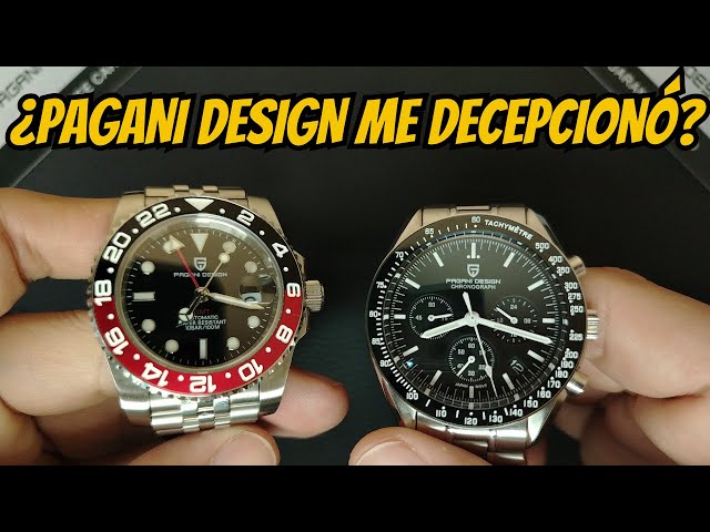 Vídeo relacionado con Pagani Design - Reloj de pulsera automático para hombre GMT Business Sports mecánico, resistente al agua, 100 m, analógico, de acero inoxidable, naranja y blanco, Correa