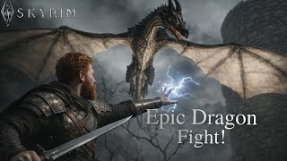 Dragon Rising: Battling Mirmulnir at the Watchtower! Skyrim Tempus Maledictum
