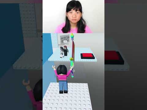 she trolled herself in roblox 😱😭 #roblox #robloxshorts