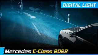 Mercedes C-Class 2022 DIGITAL LIGHT | Animation & Real Driving Scenes