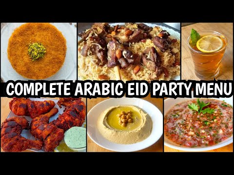 ARABIC COMPLETE EID PARTY MENU #mandi #hummus #chicken #sulaimani #eid