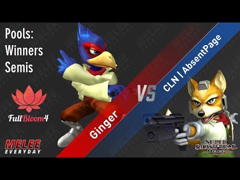 Full Bloom 4 - Ginger (Falco) vs. CLN | AbsentPage (Fox) - SSBM - Singles Pools - Winners Semis