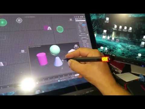 XP-Pen Artist 22HD to 3dsmax interaction clip