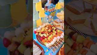 How to set up birthday party food at home | Kids birthday party ideas | Minimal decoration #viral