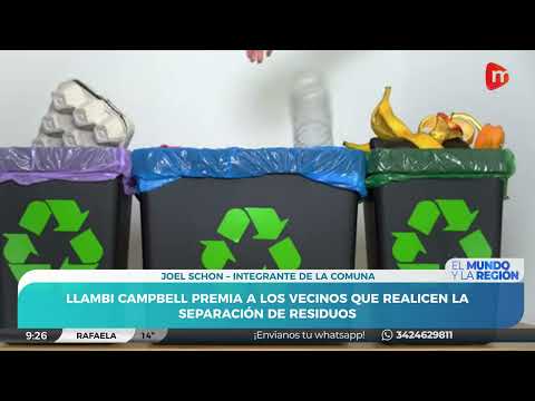 Llambi Campbell premia a los vecinos que separen los residuos | Joel Schon - Miembro Comunal