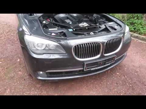 BMW 7 series F01, F02, F03, F04 Front bumper removal (2008-2015)