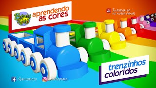 NOVO! Aprendendo as cores com Trenzinhos Coloridos, Bento e Totó (Vídeos Educativos)