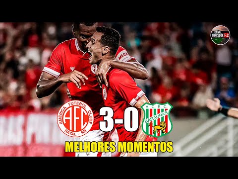 América-RN 3 x 0 Baraúnas - Melhores Momentos - COMPLETO - semifinal Potiguar 2024 1º turno