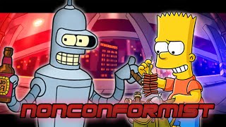 Nonconformist but it's Bender and Bart (FNF Nonconformist Cover) {+FLP}