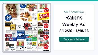 Ralphs Weekly Ad (8/12/26 - 8/18/26) Top 10 Deals