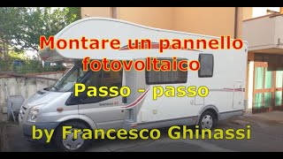 Installare impianto fotovoltaico su un camper