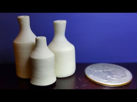 Pottery: Throwing a Tiny Bottle Off the Hump
