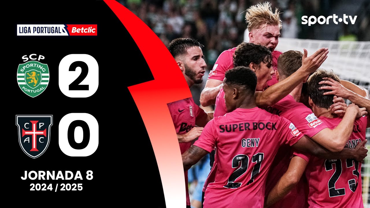 Resumo: Sporting 2-0 Casa Pia  - Liga Portugal Betclic | sport tv