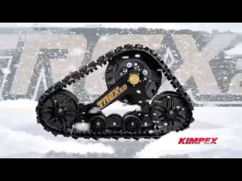 По снегу на квадроцикле с гусеничным комплектом KIMPEX Commander TREX 2 0 and TREX UTV